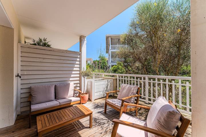 Ganze Wohnung, Appartement „Cocon Des Sables-Bassin d’Arcachon“ mit Gemeinschaftspool, privater Terrasse und WLAN in La Teste-de-Buch, Arcachon und Umgebung