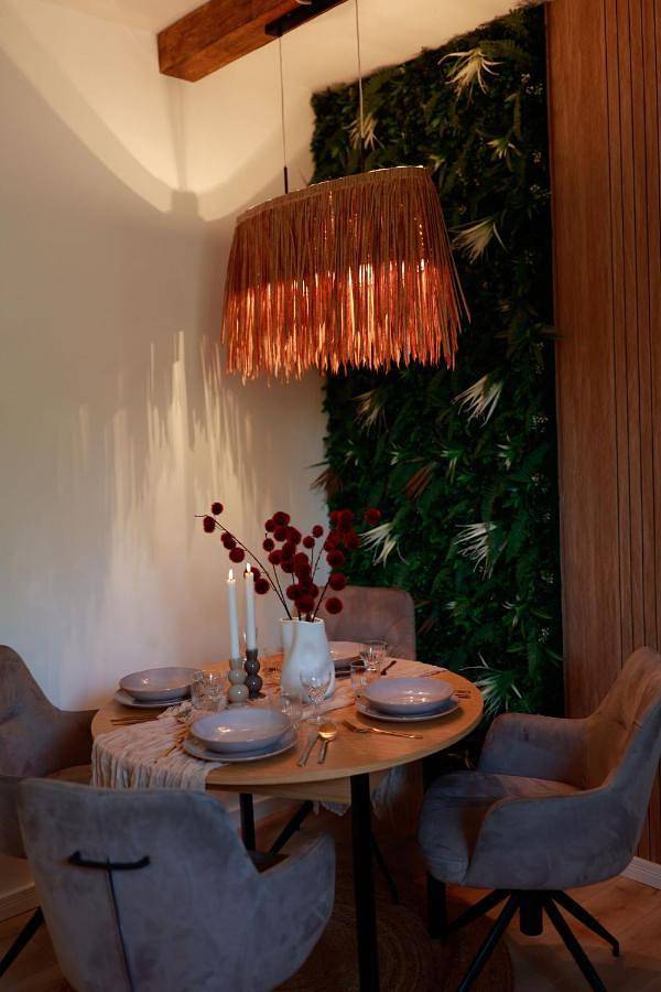 Ferienwohnung für 4 Personen, mit Terrasse und Garten sowie Ausblick