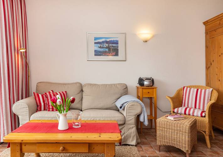 Ferienwohnung für 2 Personen, mit Ausblick und Terrasse, mit Haustier in Wittdün - 3