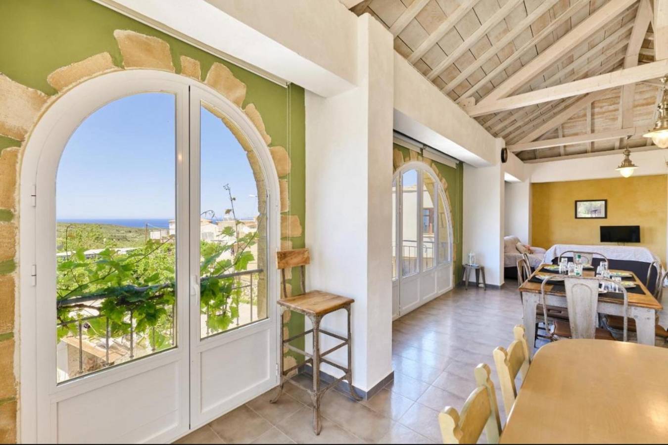 Maison de Vacances 'Elaiona' avec Vue sur la Mer, Wi-Fi et Climatisation in Xamoudochori, Région de la Canée