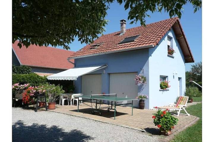 Gîte pour 3 personnes, avec terrasse et jardin à Oberhergheim