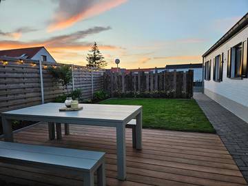 Gîte pour 6 personnes, avec jardin dans Lombardsijde