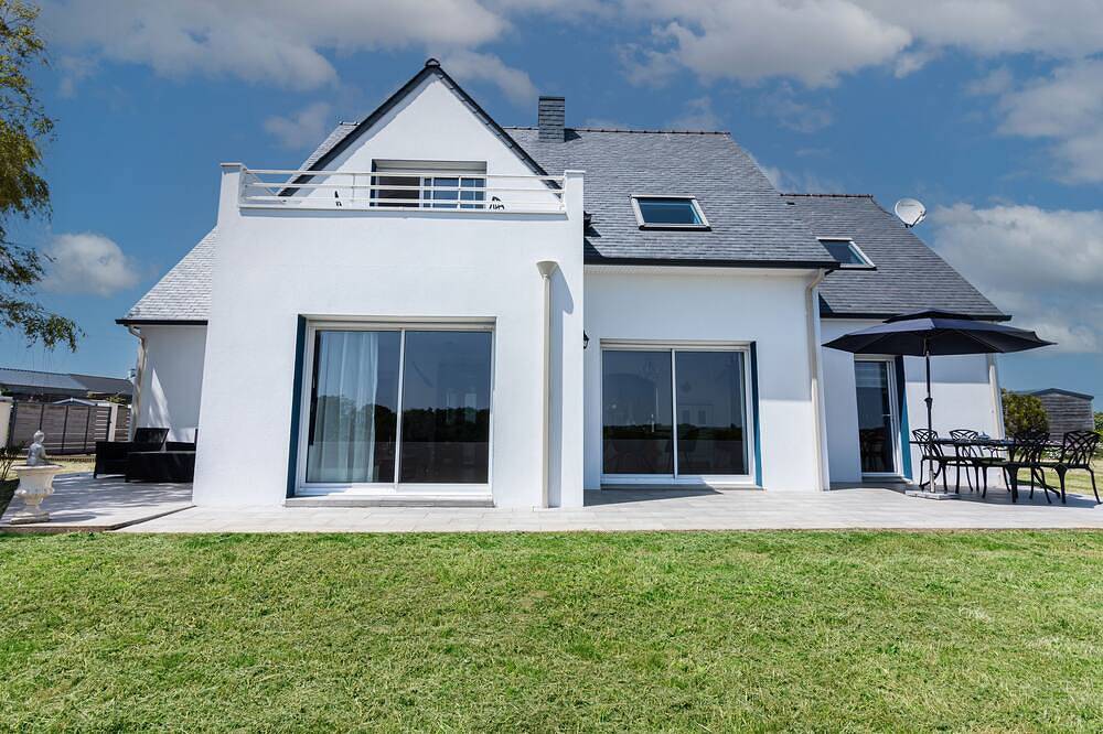 Sehr ruhige Villa mit kilometerweiter Fernsicht; Strandnah; Hohe Privatsphäre in Saint-Pabu, Brest und Umgebung