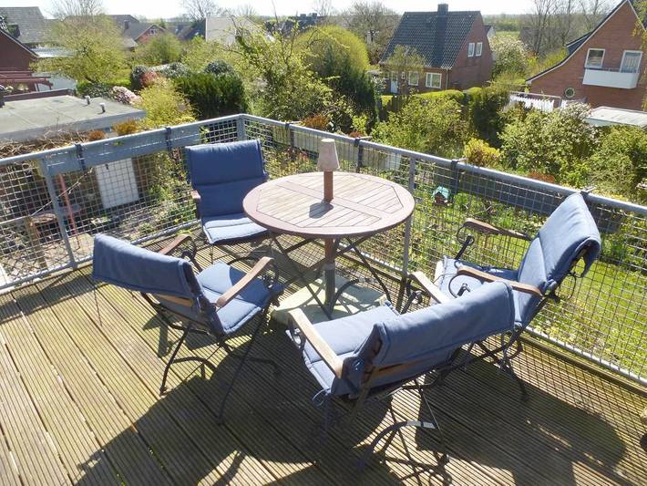 Ferienwohnung für 4 Personen, mit Balkon/Terrasse und Terrasse in Husum
