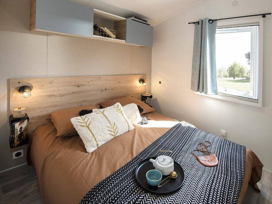 Camping Brantôme Far Ouest - Mobilhome 4 personas - Mobile home Premium- 27 m² - 2 dormitorios- Tv in Brantôme en Périgord, Périgord Vert