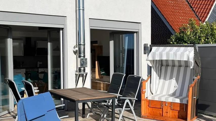 Ferienhaus für 6 Personen, mit Terrasse und Sauna sowie Garten