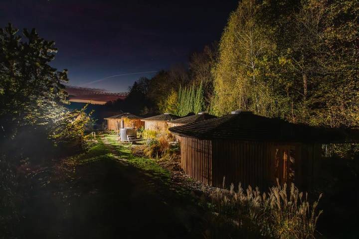 Kemping dla 5 osób, z Taras i Ogród oraz Basen i Sauna w Morawy