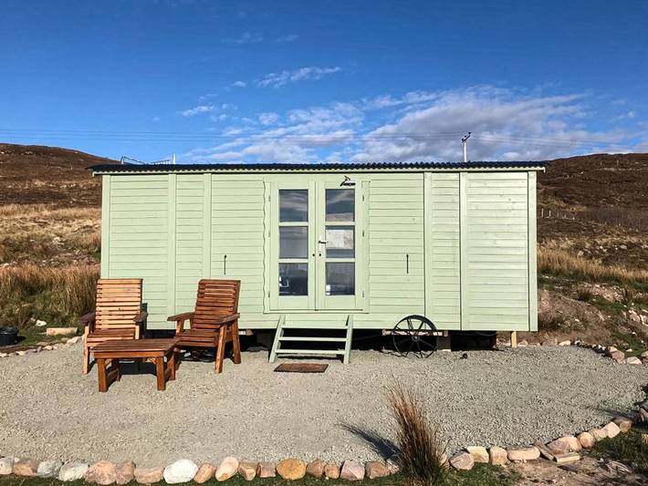 Log cabin for 2 people, with garden, with pets the Highlands