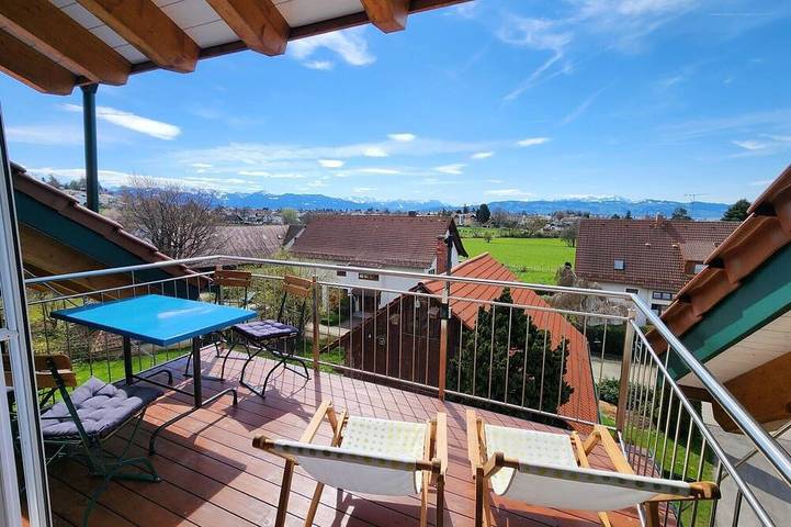 Ferienwohnung für 4 Personen, mit Balkon und Garten in Bodolz
