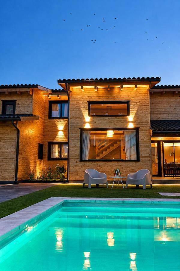 Location de vacances pour 10 personnes, avec Terrasse ainsi que Jardin et Piscine à Gálvez