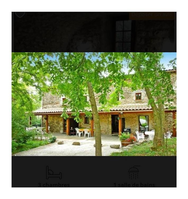 Gîte pour 6 personnes, avec vue ainsi que jardin et piscine, animaux acceptés à Vinezac - 2