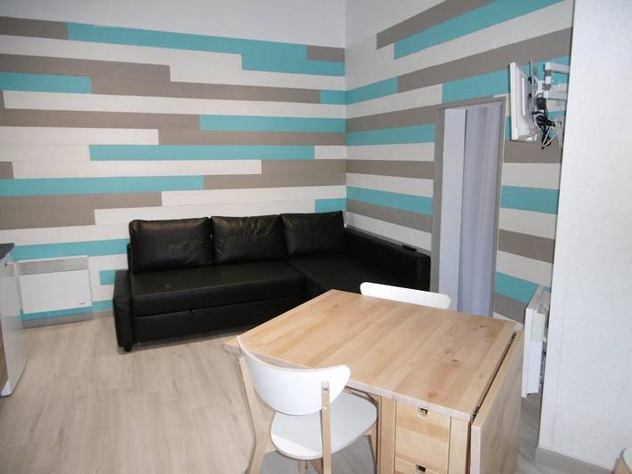 Studio pour 3 personnes, avec terrasse, animaux acceptés