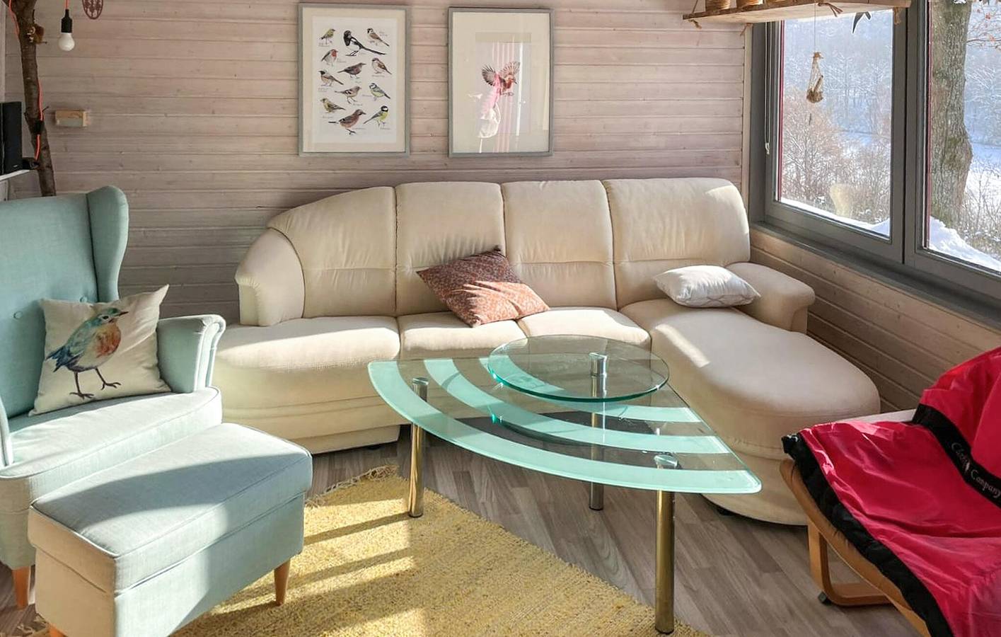 Appartement met uitzicht op het meer, terras en parkeerplaats in Reimboldshausen in Reimboldshausen, Kirchheim