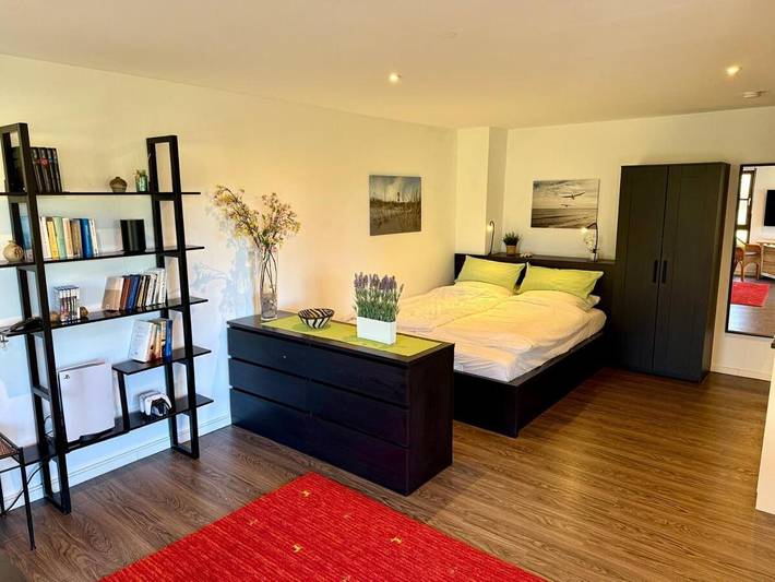 Ferienwohnung für 3 Personen, mit Seeblick und Garten am Hemmelsdorfer See
