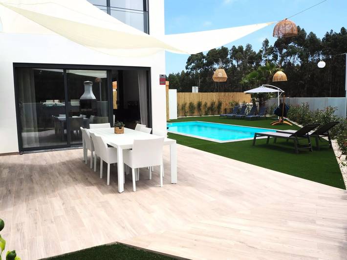 Villa pour 8 personnes, avec piscine et jardin à São Martinho do Porto