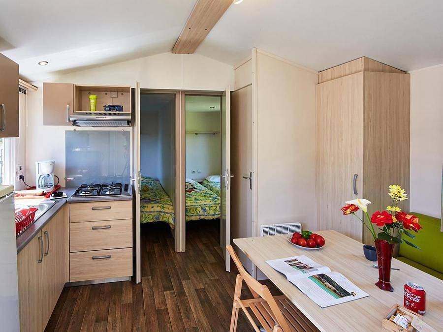 Flower Camping La Blanche Hermine - Mobilheim 7 personen - Carnac Komfort in Noyal-Muzillac, Côte des Mégalithes