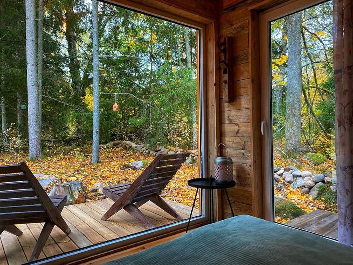 Bungalow für 2 Personen, mit Terrasse und Garten sowie Sauna und Ausblick in Estland - 3