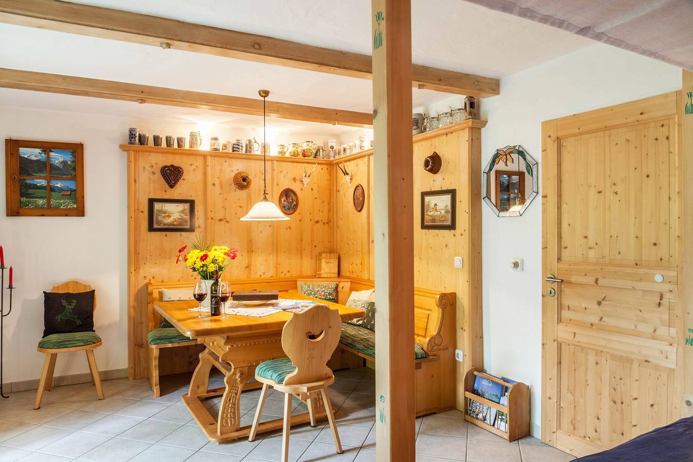 Ganze Wohnung, Ferienwohnung 'Landhaus Lucia' mit Bergblick, privater Terrasse und Wlan in Oberau, Bayerische Alpen