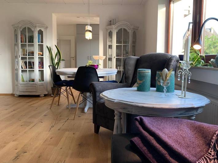 Ferienwohnung für 6 Personen, mit Balkon und Terrasse sowie Garten und Ausblick in Kamp-Bornhofen