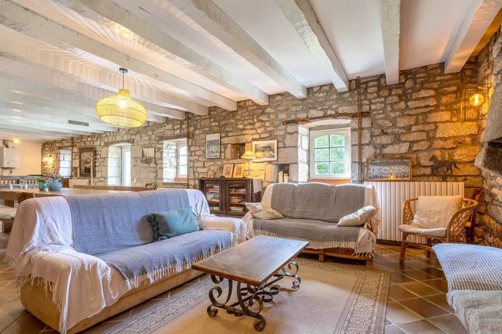 Maison 'Ferme Kerlan Plage 5min En Voiture' avec Jardin Privé in Plobannalec-Lesconil, Côte de Cornouaille