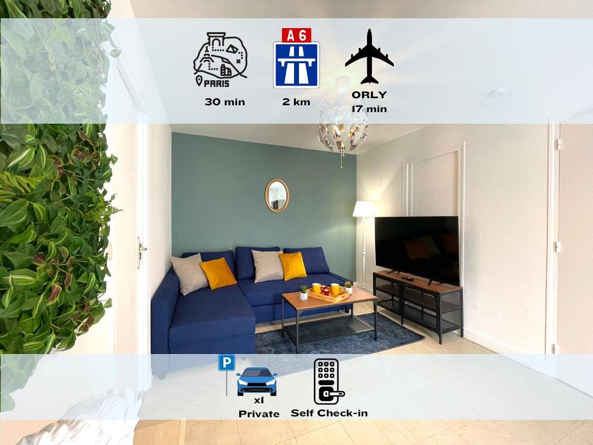 Appartement entier, Agréable 2 chambres avec Parking Proche Orly et T12 in Morangis, Essonne