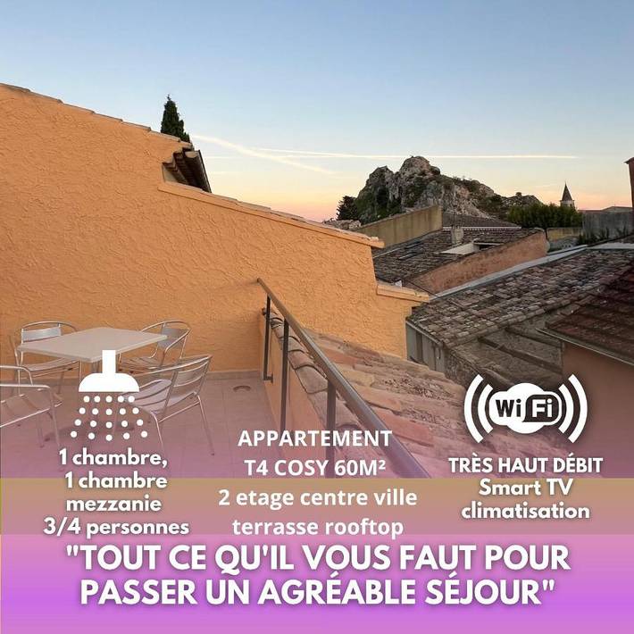 Gîte pour 4 personnes, avec vue et terrasse, animaux acceptés à Pierrelatte - 3