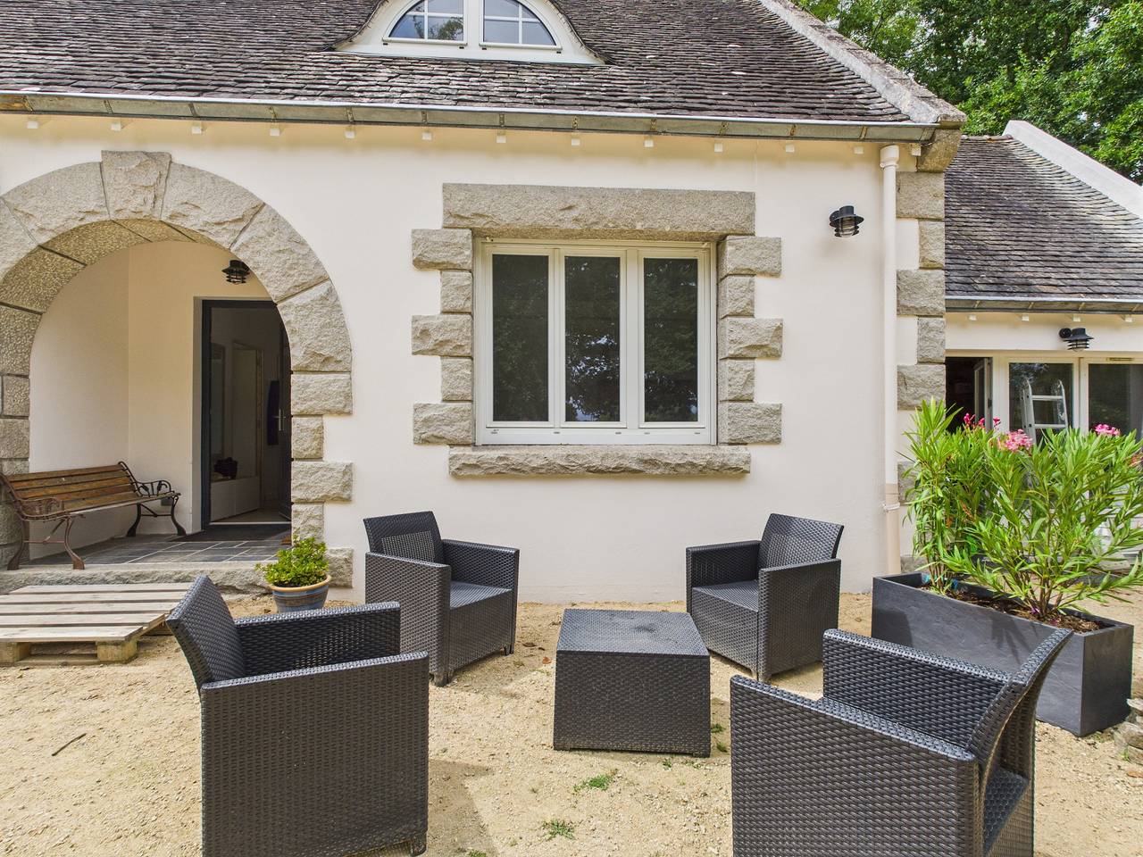 Apartamento entero, Dépendance 2 adultes 2 enfants - avec jardin in Fouesnant, Côte de Cornouaille