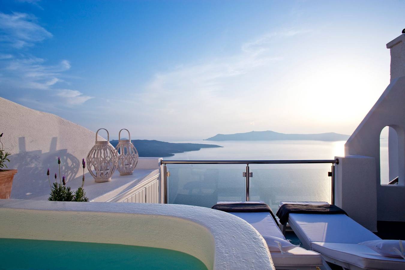 Villa für 2 Personen mit Balkon in Thera, Santorin