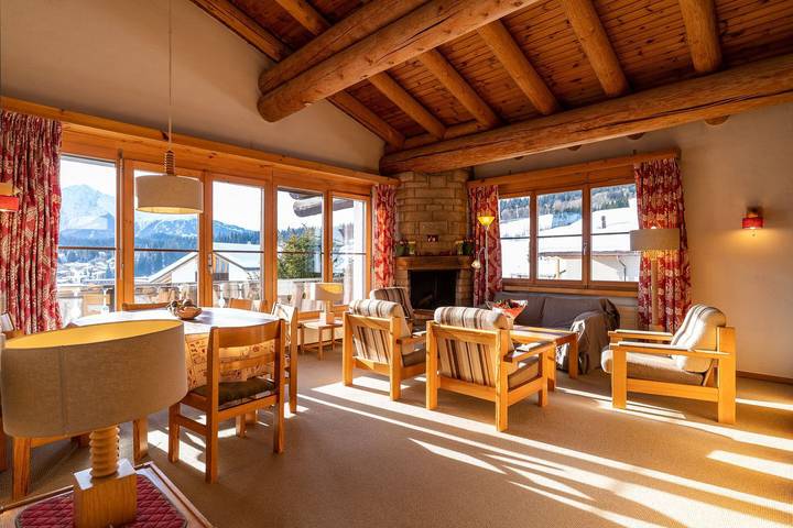 Ferienwohnung für 6 Personen, mit Balkon und Terrasse sowie Sauna in Flims