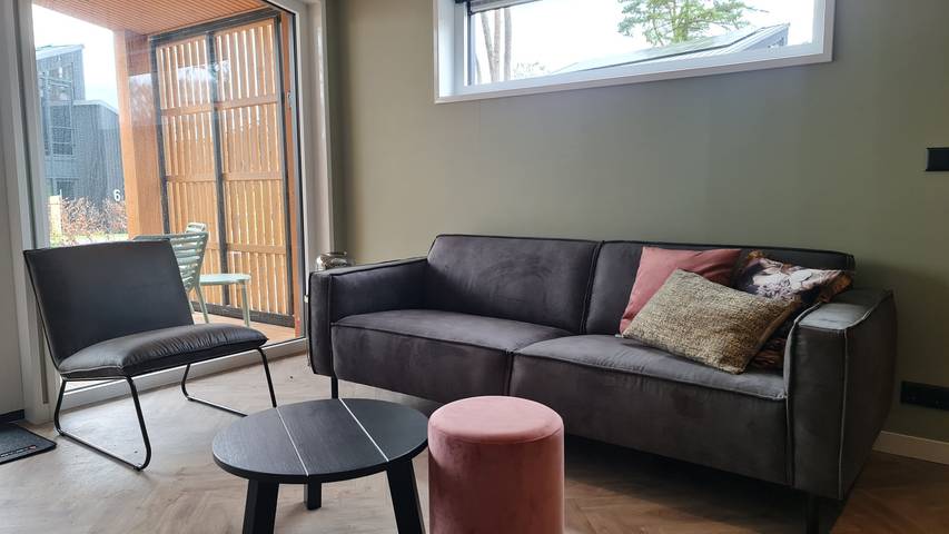 Moderner 4-Personen-Bungalow in einem kleinen Ferienpark im Vechtdal in Dalfsen, Regio Zwolle