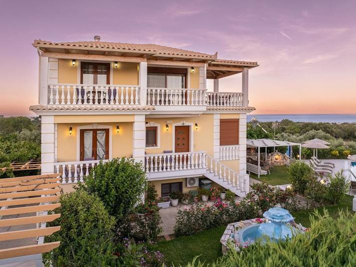 Villa pour 4 personnes, avec piscine ainsi que vue et jardin dans Skala - 4