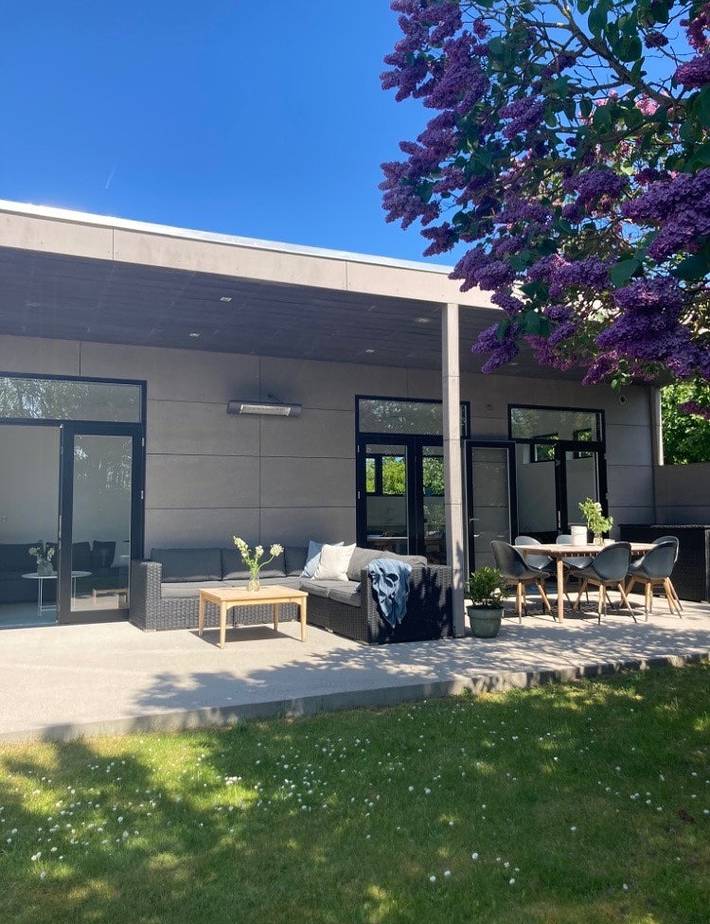 Ferieudlejning for 5 personer, med terrasse og have på Fyn