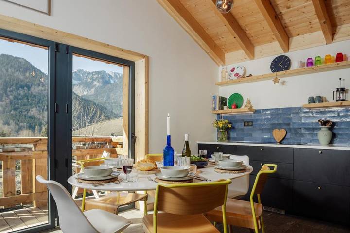 Chalet pour 7 personnes, avec vue et jardin, animaux acceptés à Le Biot - 3