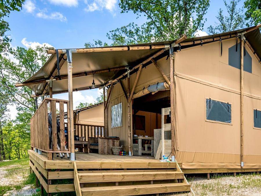 Trasimeno Glamping Resort - Zelt 6 personen - Safari Lodge Trasimeno in Passignano sul Trasimeno, Lago Trasimeno