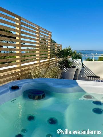 Villa pour 6 personnes, avec piscine et jardin ainsi que sauna et jacuzzi à Andernos-les-Bains