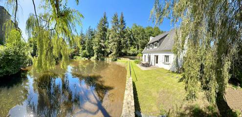 Gîte pour 8 personnes, avec jardin ainsi que terrasse et vue sur le lac à Guilers