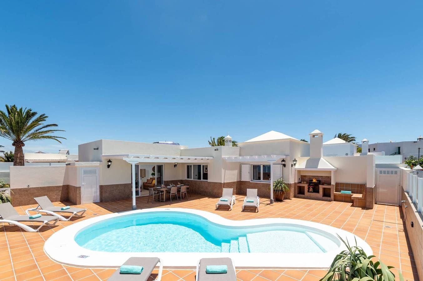 Villa for 6 People in Playa Matagorda, Tías