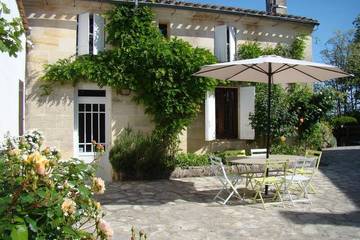 Gîte pour 4 personnes, avec piscine et jardin à Lussac
