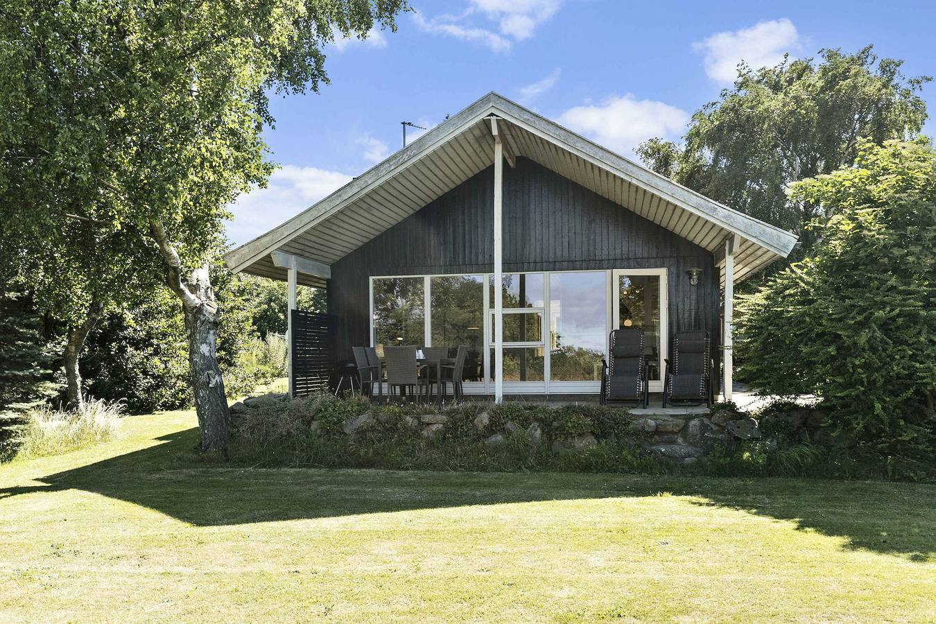 Helles und gemütliches Ferienhaus mit Meerblick in Hasle, Bornholm