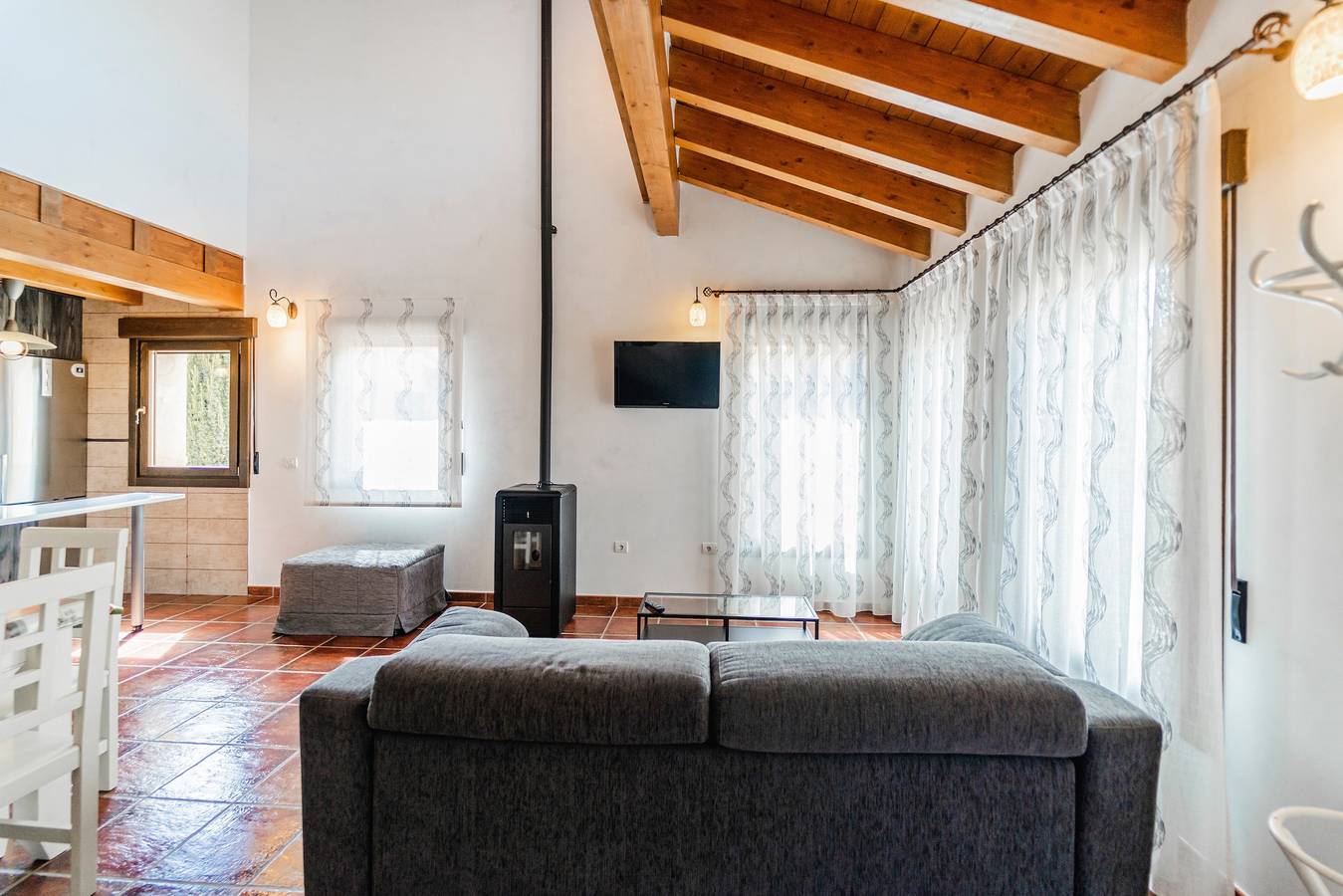 Ferienhaus 'Dehesa de Santa Ursula 3' mit Garten und Balkon in Espeja de San Marcelino, Soria Provinz