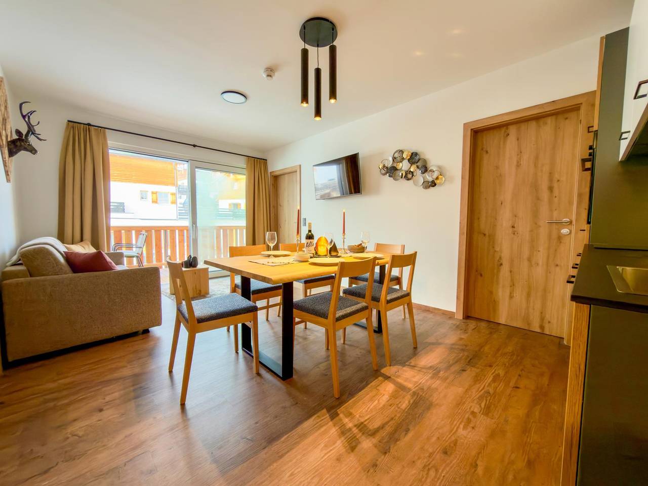 Ganze Wohnung, Luxuriöses Apartment mit Sauna an der Piste in Weißpriach, Bundesland Salzburg