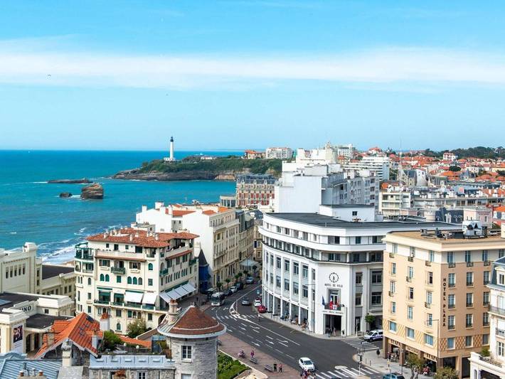 Hôtel pour 2 personnes, avec terrasse, animaux acceptés dans Casino de Biarritz