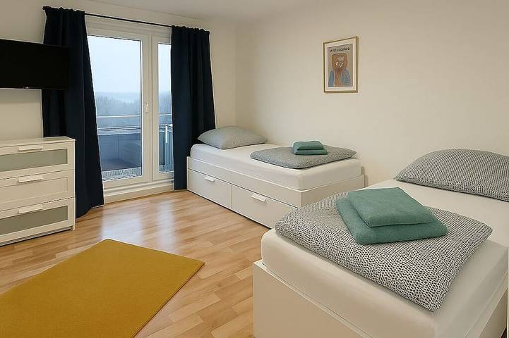 Ganze Wohnung, Monteurzimmer Halle Neustadt – 6 Betten in Halle, Saale-Unstrut