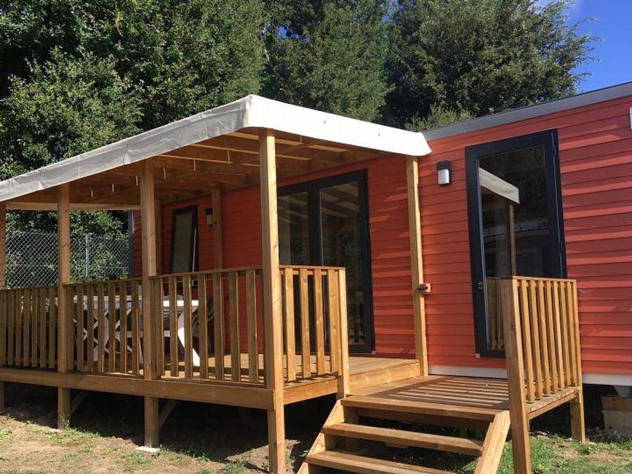 Camping Les Ecureuils - Mobilheim 6 personen - C- Mobilheim Caraïbes 2 Zimmer in La Bernerie-en-Retz, Côte de Jade