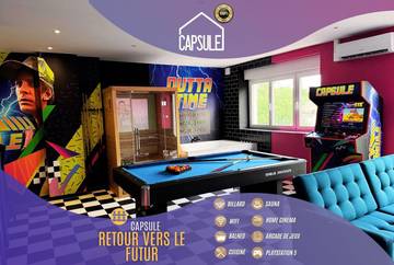 Gîte pour 6 personnes, avec jacuzzi ainsi que sauna et terrasse à Maubeuge