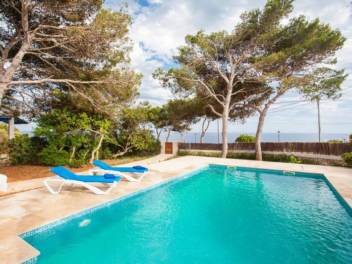 Finca für 6 Personen, mit Garten und Meerblick sowie Pool, kinderfreundlich in Cala Figuera - 3