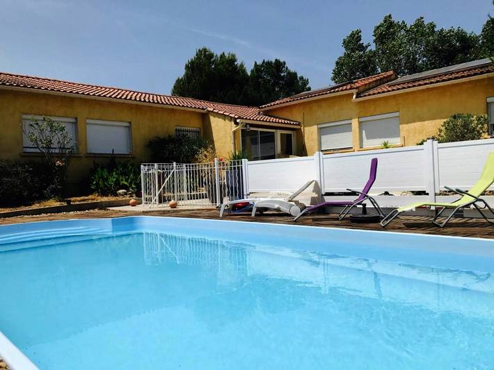 Maison d’hôte pour 2 personnes, avec Terrasse ainsi que Jardin et Piscine