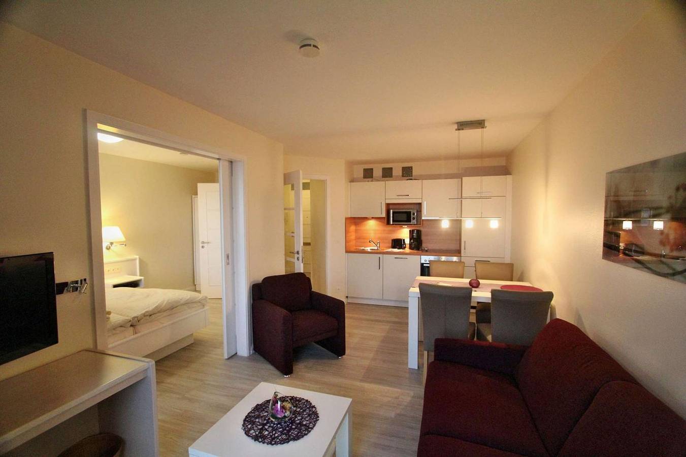 Ganze Wohnung, 2-Raumappartement Lachmöwe Seeseite mit außergewöhnlichem Meerblick in Stein in Wendtorfer Strand, Stein