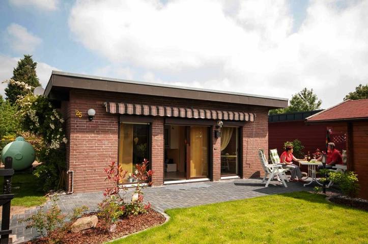 Ferienhaus für 4 Personen, mit Terrasse und Garten sowie Ausblick