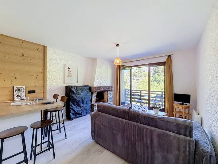 Ganzes Studio, Studio an der Piste, Blick Mont Blanc in Combloux, Pays du Mont-Blanc